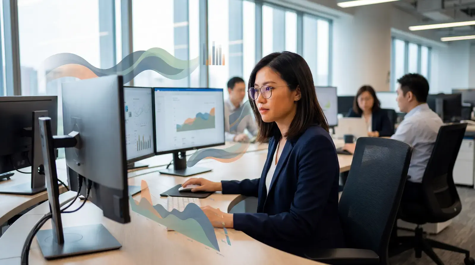 快速換代的 AI 工具介面示意