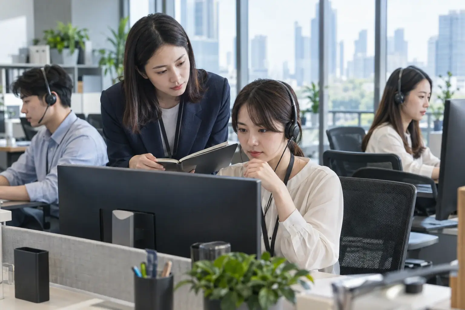 客服團隊在人工確認下使用 AI 協助回覆