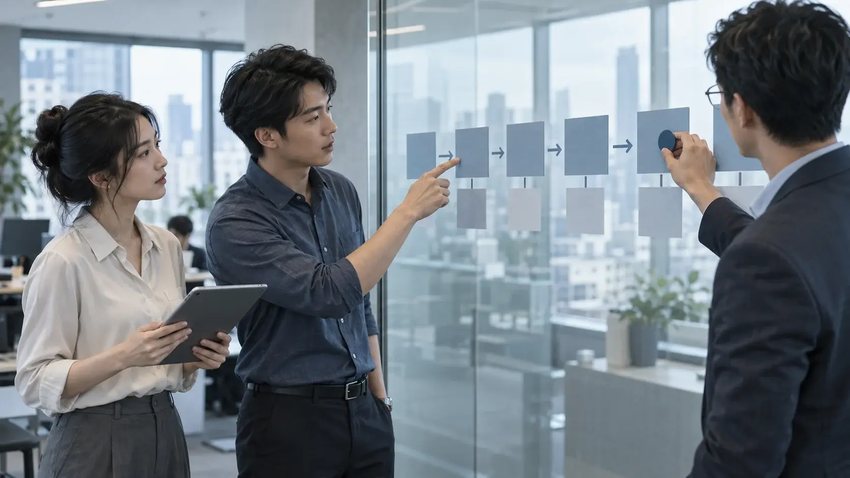 企業主管與同仁逐步拆解 AI 與人工責任