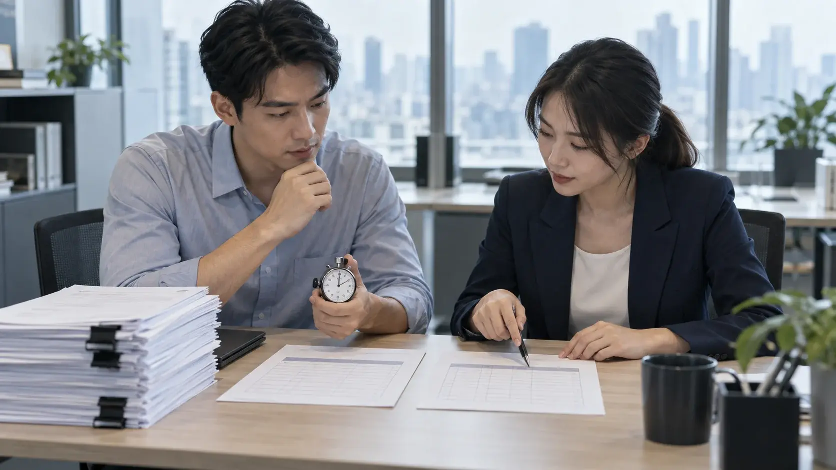 同仁記錄 AI 導入前後的處理時間與重工